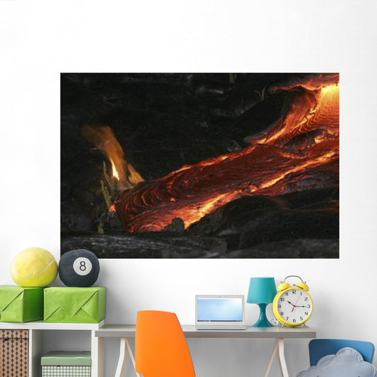 Kilauea Pahoehoe Lava Flow Wall Decal Design 2