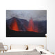 Fimmvorduhals Eruption Lava Fountains Wall Decal Design 2