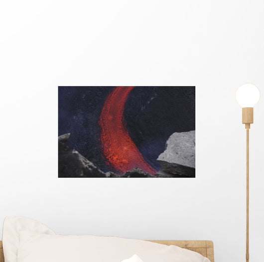 Fimmvorduhals Lava low Eyjafjallaj�kull Wall Decal