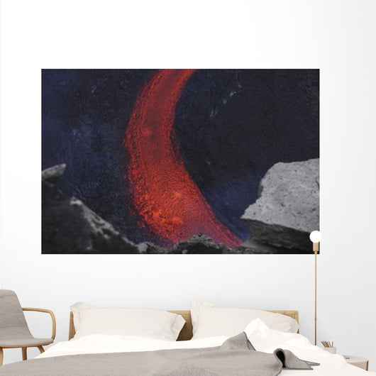 Fimmvorduhals Lava low Eyjafjallaj�kull Wall Decal