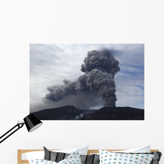 Eyjafjallaj�kull Eruption Iceland Wall Decal Design 1