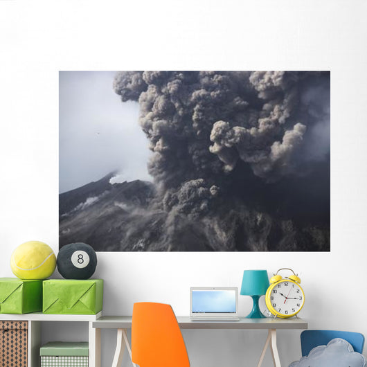 Sakurajima Eruption Kagoshima Japan Wall Decal Design 1