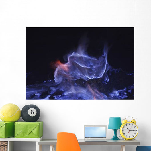 Kawah Ijen Burning Sulfur Wall Decal