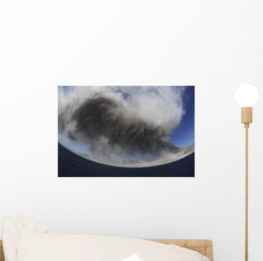 Soufriere Hills Eruption Montserrat Wall Decal Design 2