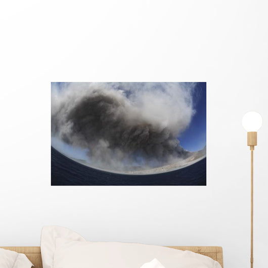 Soufriere Hills Eruption Montserrat Wall Decal Design 2