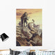 Columbian Mammoth Trapped Sinkhole Wall Decal