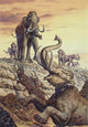 Columbian Mammoth Trapped Sinkhole Wall Decal