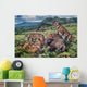 Group Carnivorous Cynognathus Prey Wall Decal