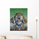 Smilodon Springing Forward Viewer Wall Decal