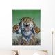 Smilodon Springing Forward Viewer Wall Decal