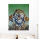 Smilodon Springing Forward Viewer Wall Decal