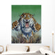 Smilodon Springing Forward Viewer Wall Decal