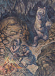 Neanderthal Humans Confronted Cave Wall Decal