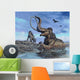 Columbian Mammoth Trapped Asphalt Wall Decal