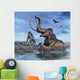 Columbian Mammoth Trapped Asphalt Wall Decal
