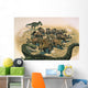 Herd Triceratops Defend Their Wall Decal