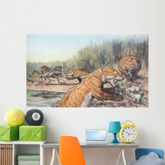 Repenomamus Mammals Hunting for Wall Decal