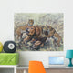 Smilodon Dirk-toothed Cats Attacking Wall Decal