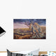 Epicyon Attacks Synthetoceras Run Wall Decal