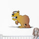 Cartoon Mad Bear Wall Decal