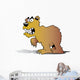 Cartoon Mad Bear Wall Decal