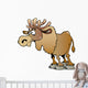 Cartoon Moose Wall Decal