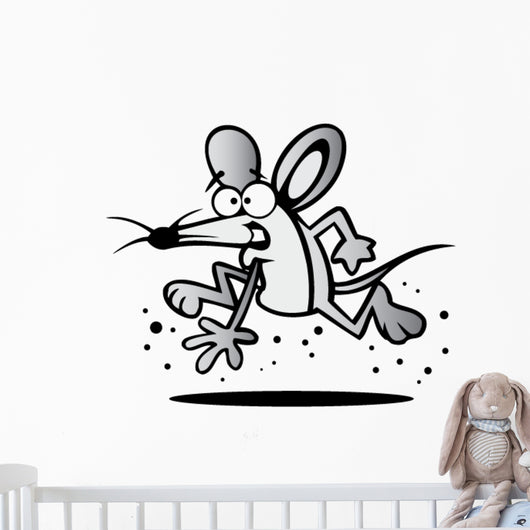Cartoon Mouse Wall Decal