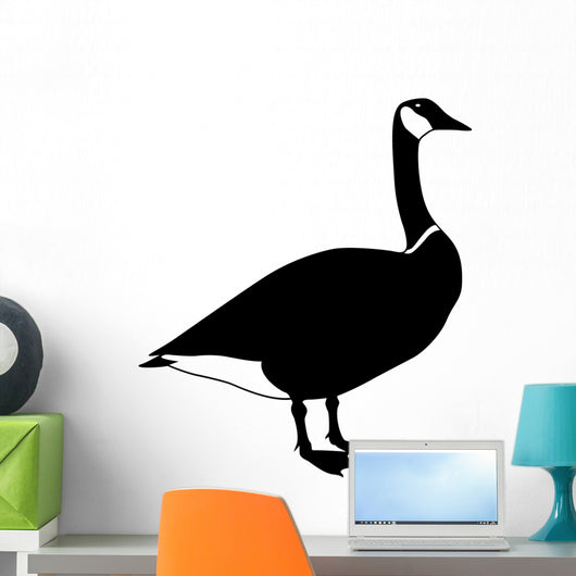 Canadian Goose Standing Silhouette Wall Decal