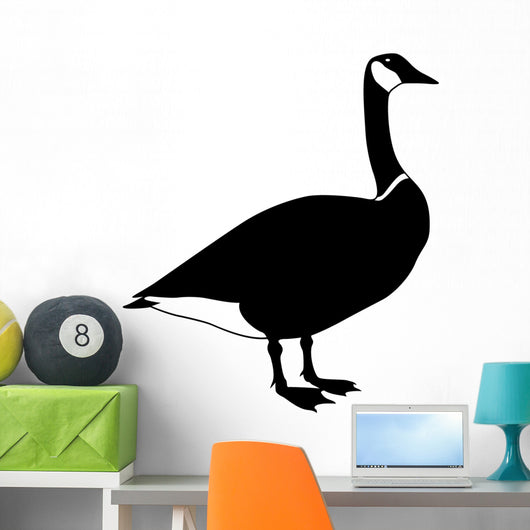 Canadian Goose Standing Silhouette Wall Decal