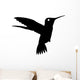 Hummingbird Flight Bird Silhouette Wall Decal