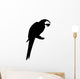 Parrot Standing Branch Bird Wall Decal
