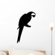 Parrot Standing Branch Bird Wall Decal