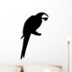 Parrot Standing Branch Bird Wall Decal