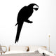 Parrot Standing Branch Bird Wall Decal