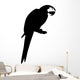 Parrot Standing Branch Bird Wall Decal