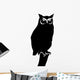 Owl Standing Branch Bird Wall Decal