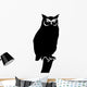 Owl Standing Branch Bird Wall Decal