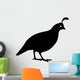 Quail Standing Bird Silhouette Wall Decal