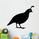 Quail Standing Bird Silhouette Wall Decal