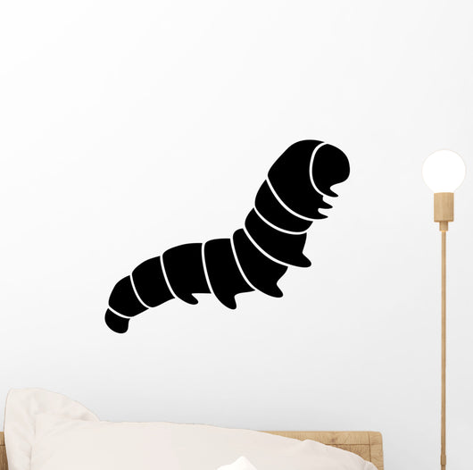 Caterpillar Insect Silhouette Wall Decal