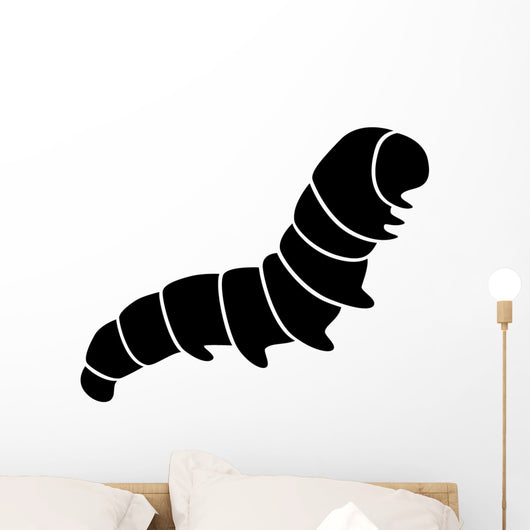 Caterpillar Insect Silhouette Wall Decal