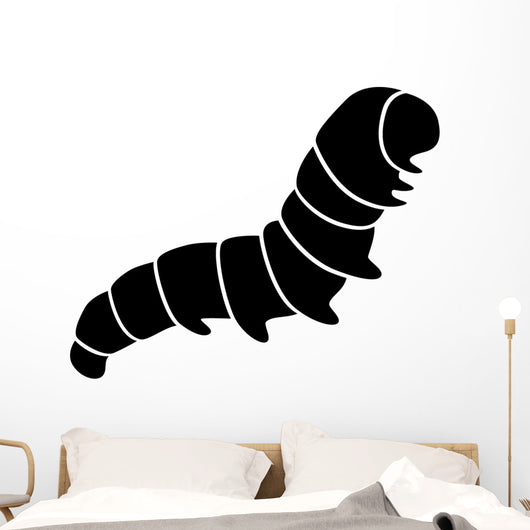 Caterpillar Insect Silhouette Wall Decal
