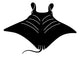Stingray Fish Silhouette Wall Decal