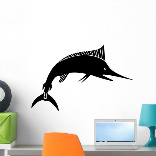 Swordfish Fish Silhouette Wall Decal