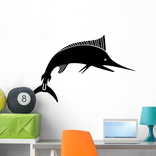 Swordfish Fish Silhouette Wall Decal