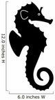 Seahorse Fish Silhouette Wall Decal