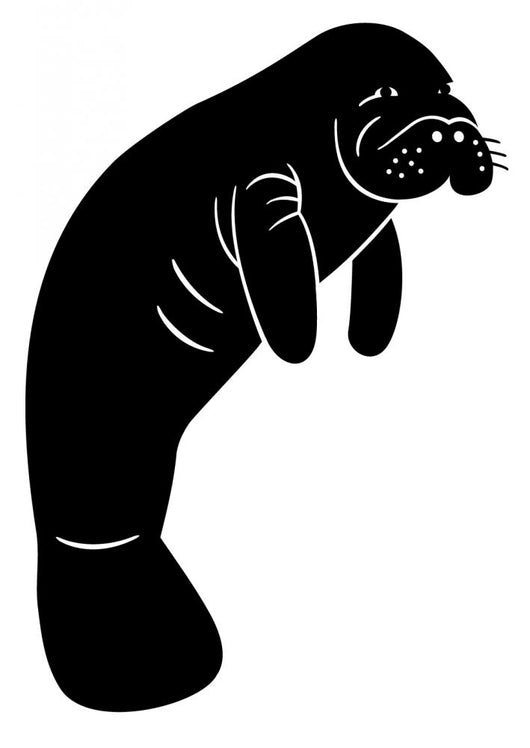 Walrus Water Animals Silhouette Wall Decal