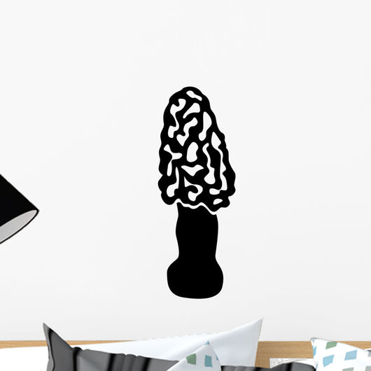 Morel Sponge Mushroom Plant Wall Decal