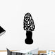Morel Sponge Mushroom Plant Wall Decal