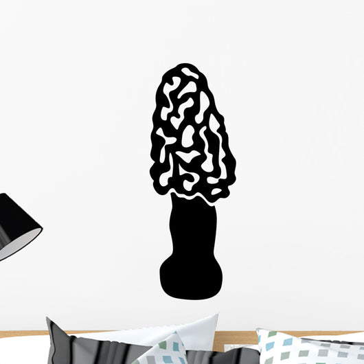 Morel Sponge Mushroom Plant Wall Decal